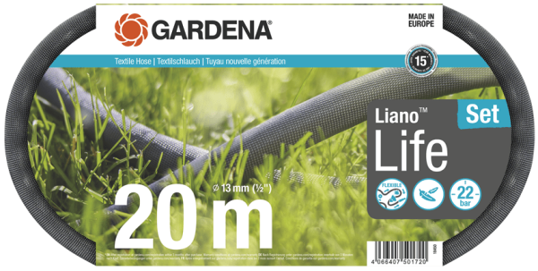 Gardena Textilschlauch Liano™ Life 20 m Set