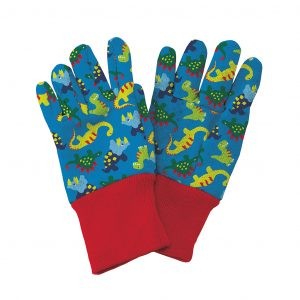 Kinderhandschuh 'Dinosaurier', blau