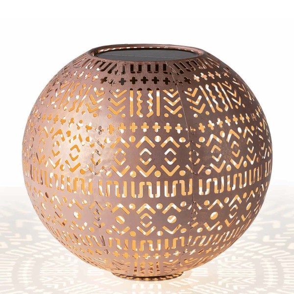 Solar Antic Ball 'Boho' beige-rot