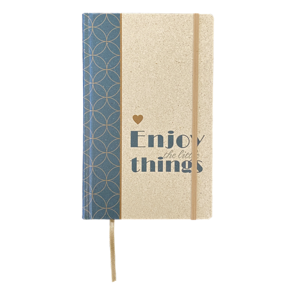 Notizbuch aus Graspapier 'Enjoy the Little Things'