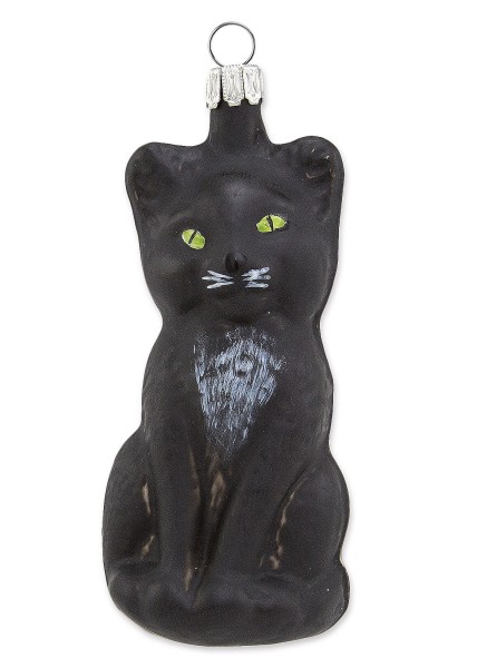 Thüringer Glasdesign 'Katze' schwarz