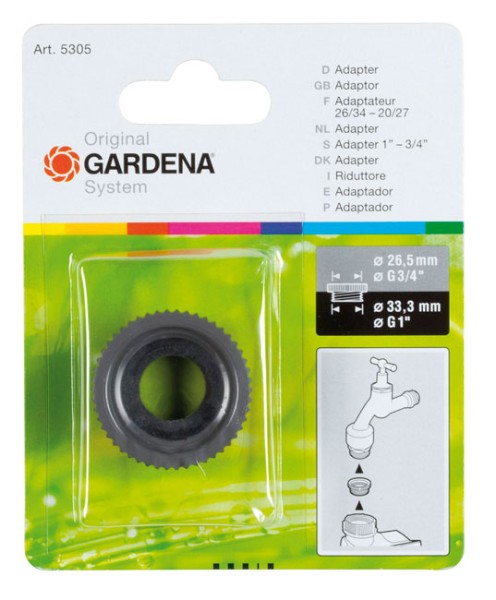 Gardena Adapter von 1" auf 3/4"