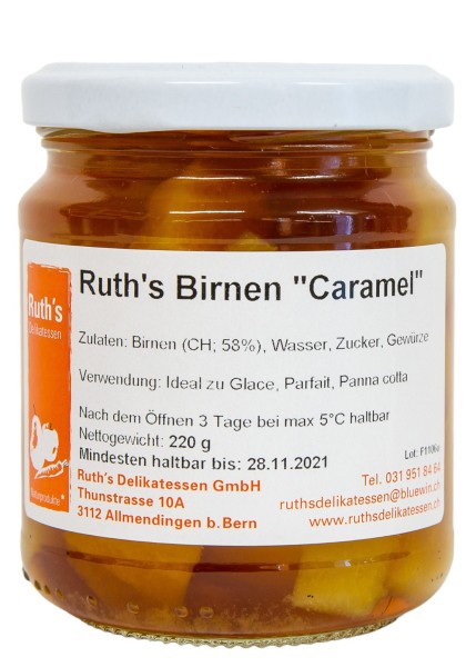 Ruth's Birnen 'Caramel'