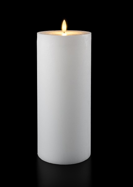 Flat Candle weiss