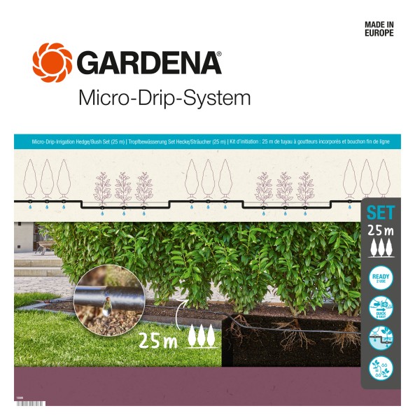 Gardena Micro-Drip Set Sträucher/Hecken 25m
