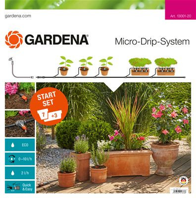 GARDENA Micro-Drip-System Start Set Pflanztöpfe M