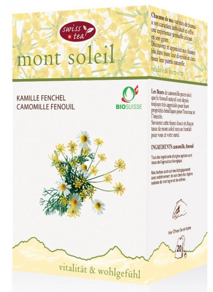 swiss tea 'Mont Soleil' Kamille Fenchel
