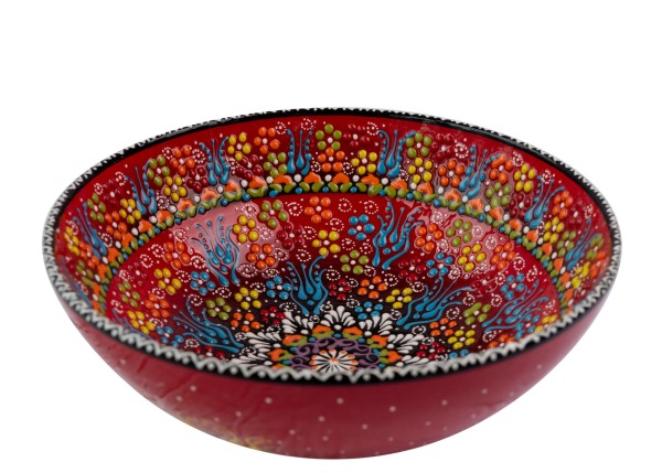 Keramikschale rot, 25 cm