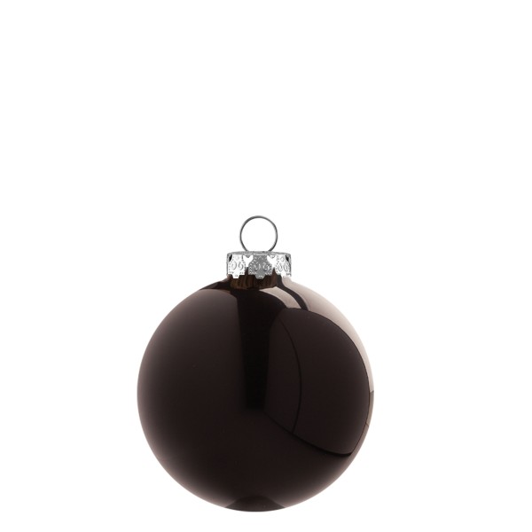 Thüringer Glasdesign Kugel schwarz glanz 6cm